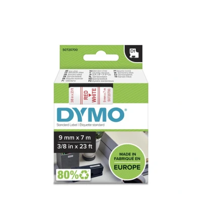 Abbildung von Dymo 40915 (S0720700) (9 mm) Rot bis weiß Tape