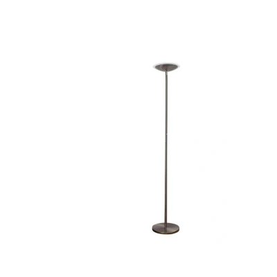 Abbildung von Lindby LED Deckenfluter Malea, 180 cm, nickel, Metall