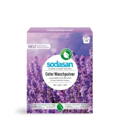 Abbildung von Sodasan Color Waschpulver Lavendel 1,01kg Colorwaschmittel