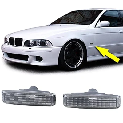 Abbildung von Seitenblinker Schwarz Smoke Paar passend für BMW 5er E39 Limousine Touring 95 03