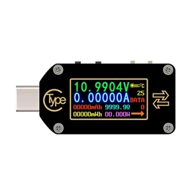 Abbildung von Fasizi TC66C Type C Bluetooth PD Trigger USB Spannung Amperemeter Kapazitätsmesser 2 Wege Messung Ladegerät Akku APP PC Tester