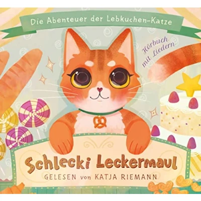 Abbildung von Schlecki Leckermaul. Die Abenteuer der Lebkuchen Katze: Hörbuch mit Liedern, gesprochen von Katja Riemann (Doppel CD)