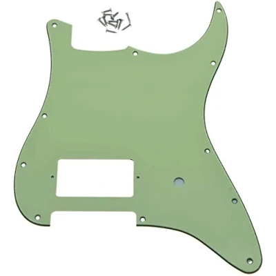 Abbildung von Dopro ST Strat One Humbucker Gitarren Schlagbrett, 11 Loch, für FD Delonge, Mintgrün, 3 lagig