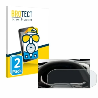 Abbildung von BROTECT Entspiegelungs Schutzfolie für Dacia Duster Tacho (2024) (2 Stück) Matte Displayschutz Folie, Anti Reflex, Fingerprint