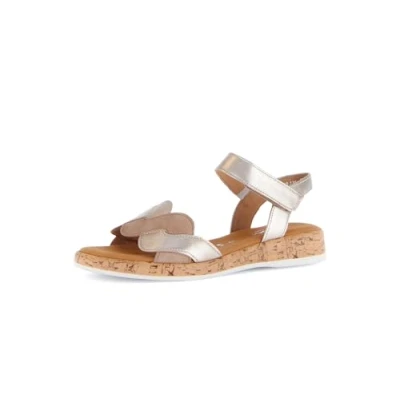 Abbildung von Gabor Riemensandalette, Damen, Größe: 38.5, Beige Schuhe