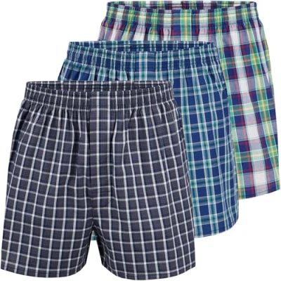 Abbildung von City Life 3er Pack Herren Boxershorts Shorts Boxer Webboxer Sparpack S 4XL, Farbe:Design 01, Grösse:XL