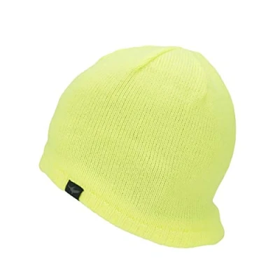 Abbildung von SEALSKINZ Unisex Wasserdichte Beanie für Kaltes Wetter Gelb, X/XL