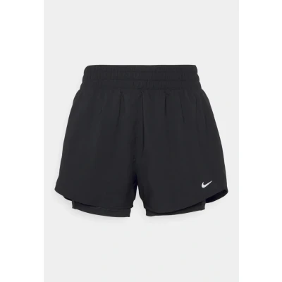 Abbildung von NIKE Damen One Df Hr Shorts, Black/Reflective Silv, S EU