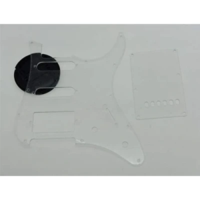 Abbildung von Dopro Klares Gitarren Schlagbrett aus HSS und Tremolo Rückplatte für Yamaha Pacifica Gitarre, transparent
