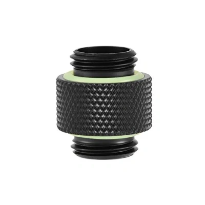 Abbildung von Richer R G1/4 Gewinde Fitting Adapter, Doppelnippel Computer Wasserkühlungs Verbindungsstücke, Lange Kurze Wasserkühlung Adapter 2pcs/Set für Schwarz (lang)