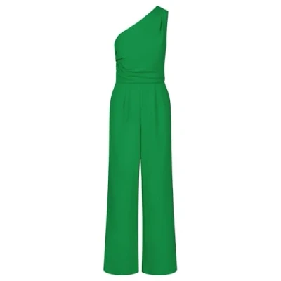 Abbildung von APART One Shoulder Overall aus Einer leicht strukturierten Ware, grün, 46