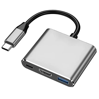 Abbildung von XtremeMac USB C Hub für MacBook: Durchgangsladen bis 100W &amp; schnelle Datenübertragung, 3.0 4K HDMI, Apple Design, MacBooks, iPads und Anderen Geräten mit Type Anschluss