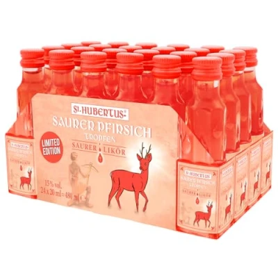 Abbildung von St. Hubertus Tropfen Saurer Pfirsich (24 x 0.02 l)