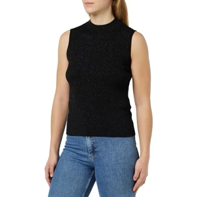 Abbildung von comma MIT Glitzer Top, Damen, Größe: 42, Schwarz
