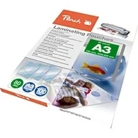 Abbildung von Peach Laminierfolien A3 80 mic 100 pouches glänzend Premiumqualität für beste Laminierergebnisse kompatibel mit Geräten aller Markenhersteller PP580 01