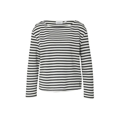 Abbildung von comma casual identity Langarmshirt, Damen, Größe: 42, Weiß