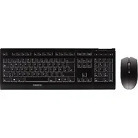 Abbildung von CHERRY B.UNLIMITED 3.0, Kabelloses Tastatur und Maus Set, Deutsches Layout (QWERTZ), 2,4 GHz Funk, Dauerhaft Abriebfeste Tasten, Wiederaufladbar, Schwarz