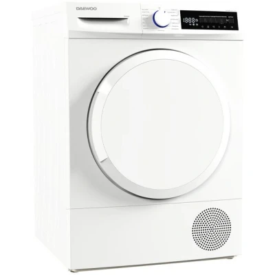 Abbildung von Daewoo Wärmepumpentrockner weiss T8HT2W0DE, 8 kg, 15 Programme, Sensor Trocknungssystem, Kindersicherung