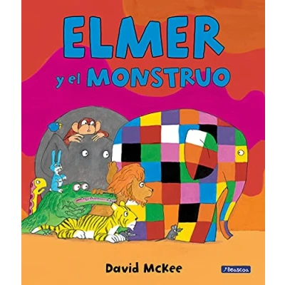 Abbildung von Elmer. Elmer y el monstruo : álbum ilustrado (Cuentos infantiles)