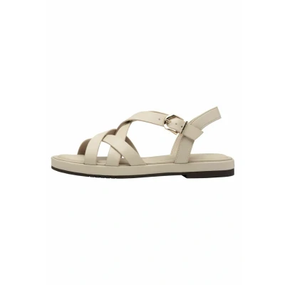 Abbildung von Tamaris Sandalette Damen Vegan Flach beige,EU 38