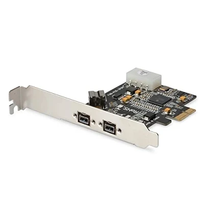 Abbildung von DIGITUS IO Karte PCIe Firewire 800 1394b Schnittstellen 3 Port 2x 9 Pin extern &amp; 1x intern