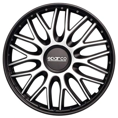 Abbildung von SPARCO Roma SPC1396SVBK Radblenden 13Zoll silber, schwarz