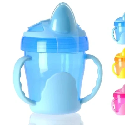 Abbildung von Vital Baby Babyflasche Mein erster Trinklernbecher mit Griffen 220ml auslaufsicher