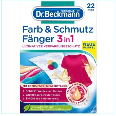 Abbildung von Dr. Beckmann Farb &amp; Schmutz Fänger/Farbfangtücher für ultimativen Verfärbungsschutz 22 Tücher