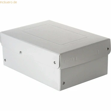 Abbildung von Original Falken PureBox Pro. Made in Germany. 100 mm hoch DIN A5 ISO 9706 16245 A. Säurefreie uns alterungsbeständige Aufbewahrungsbox mit Deckel geeignet für Archivierung Archivbox