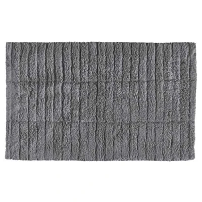 Abbildung von Zone Denmark Tiles Badematte, Badteppich aus Baumwolle, 80 x 50 cm, Grau