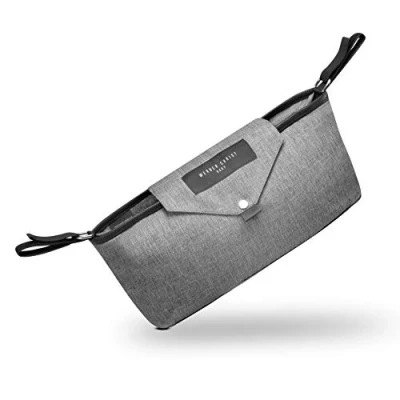 Abbildung von Kinderwagen Organizer Tidy von WERNER CHRIST BABY Wickeltasche mit allen Kinderwagenmodellen kompatibel, Befestigung mittels zwei starken Klettbändern, wasserabweisend in grigio