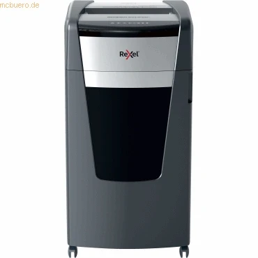Abbildung von Rexel Aktenvernichter Momentum Extra XP520+, Mikroschnitt, 22 20 Blatt A4 (70 80 g/m²) Kapazität, Sicherheitsstufe P5, Anti Papierstau Technologie, 120L Abfallbehälter, Schredder, schwarz, 2021520MEU