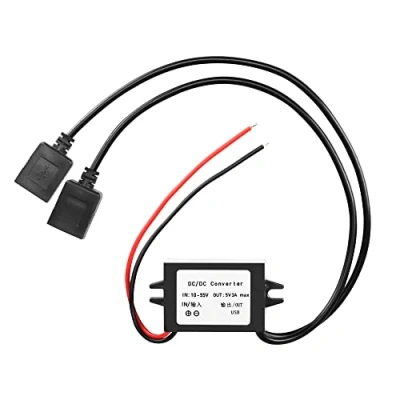 Abbildung von 12 V auf 5 USB Konverter, DC Buck Modul, V, 36 48 Konvertierung Dual Buchse, 1055 3 A, 15 W Adapter, Regler, Auto Netzkonverter