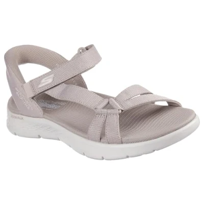 Abbildung von Skechers GO FLEX Trekkingsandale, Damen, Größe: 38, Taupe Schuhe