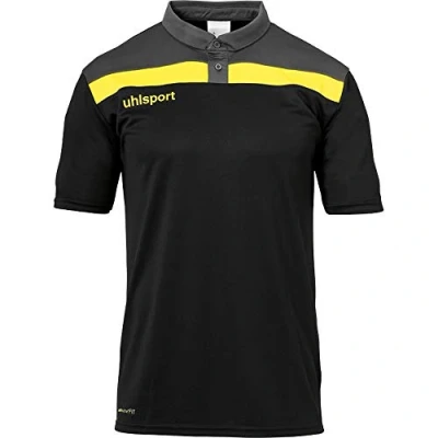 Abbildung von uhlsport Herren Offense 23 Polo Shirt Poloshirt, Azurblau/Marine/Limonenge, M