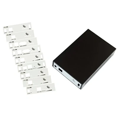Abbildung von MikroTik RouterBOARD Indoor case CA411 711 for RB711, 411, 91x s änderbare Frontblende,Halterungslöcher an der Rückseite