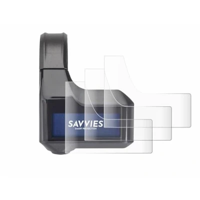 Abbildung von Savvies 4 Stück Full Screen Schutzfolie für Shimano Steps SC E7000 Cover Displayschutz Folie [3D Curved, Transparent, Anti Fingerabdruck]