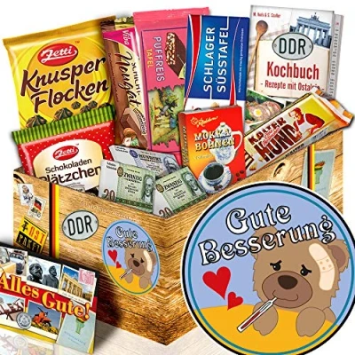 Abbildung von Gute Besserung/DDR Schoko Box/gute Besserung Geschenk für Männer