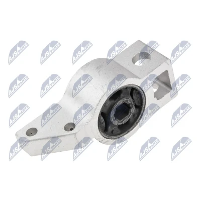 Abbildung von NTY ZTP VW 001B Querlenkerlager mit Halter Vorderachse, innen, hinter der Achse, links, unten, rechts VOLKSWAGEN: Touran I, GOLF 5 Schrägheck, 6