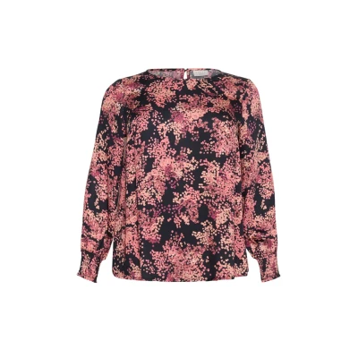 Abbildung von Kaffe Curve Jeanetta Bluse Black red tones berry, Damen, Größe: 50, berry