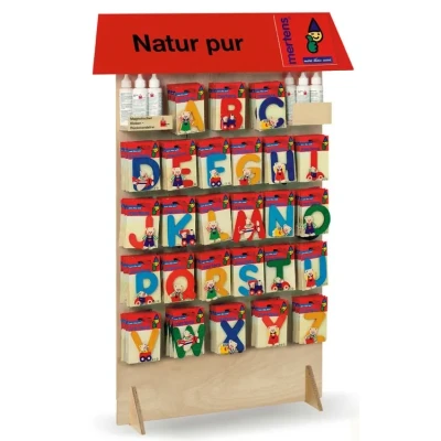 Abbildung von Buchstabe Brummb&auml;r Holz von Bino bunt S, farblich sortiert