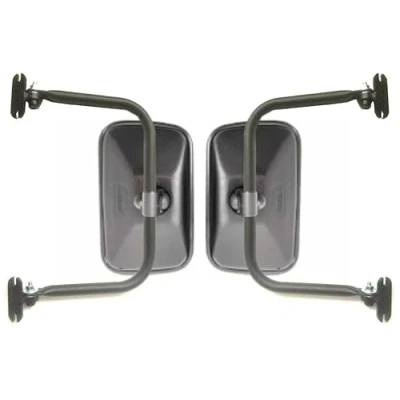 Abbildung von MelTruck® 2x Außenspiegel Seitenspiegel 250x165mm ø18 mm Traktor LKW Bagger Spiegelhalter