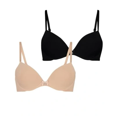 Abbildung von Hunkemöller Doppelpack Vorgeformter Bügel BH Rugby tan 75A