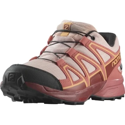 Abbildung von Salomon Speedcross Climasalomon Waterproof Unisex Wasserdichte Kinderschuhe, Wandern Laufen, Präzise Passform, Grip, Praktischer Komfort, English Rose, 33