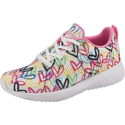 Abbildung von Skechers Sport BOBS Squad Sneaker low, Damen, Größe: 38, White/multicolor Schuhe