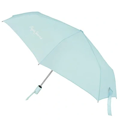Abbildung von Pepe Jeans Macy Faltbarer Regenschirm, blau, Polyester, mit Aluminium Stock, regenschirm