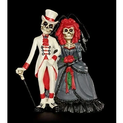 Abbildung von Figuren Shop GmbH Gothic Figur Skelett Brautpaar Forever by Your Side Fantasy Figur, handbemalt