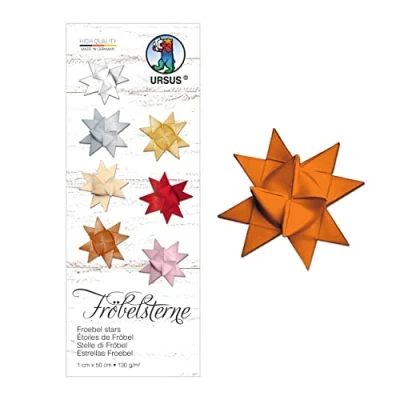Abbildung von Ludwig Bähr Faltstreifen Fröbelsterne 130g/qm 1x50cm VE=100 Stück hell