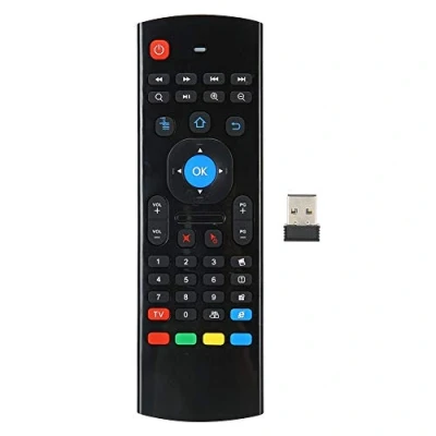 Abbildung von Drahtlose Air Fly Mouse, Game Controller Volltastatur Eingang Remote Mouse Bewegungserkennung Infrarot Fernbedienung Eingebauter 6 Achsen Gyroskop G Sensor für Computer/TV/Projektor