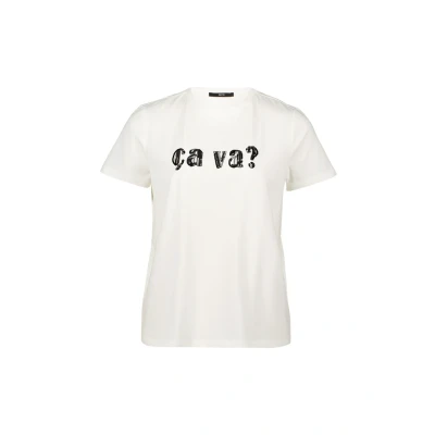 Abbildung von zero Tshirt print, Damen, Größe: 36, Patch creamblack